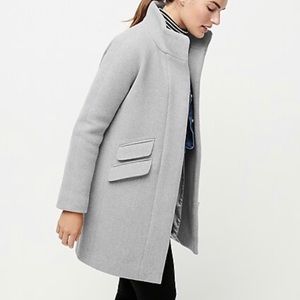 J. Crew cocoon coat in Italian stadium-cloth wool